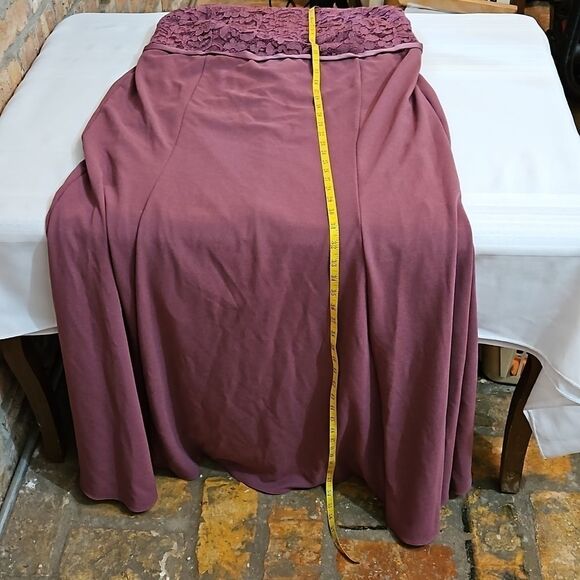 David's Bridal Mauve halter style maxi gown size 24 - Picture 12 of 14